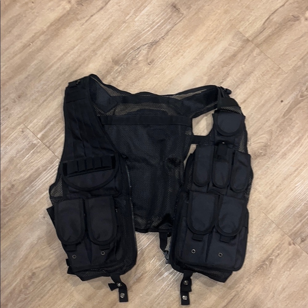 Tactical Black Utility Vest